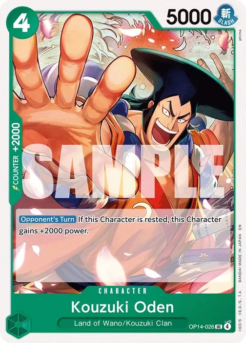 Carte One Piece anglaise OP14-026 Kouzuki Oden