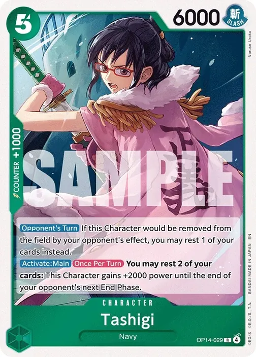 Carte One Piece anglaise OP14-029 Tashigi