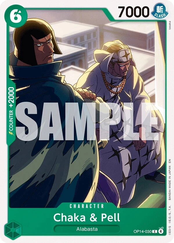 Carte One Piece anglaise Chaka & Pell OP14-030 C