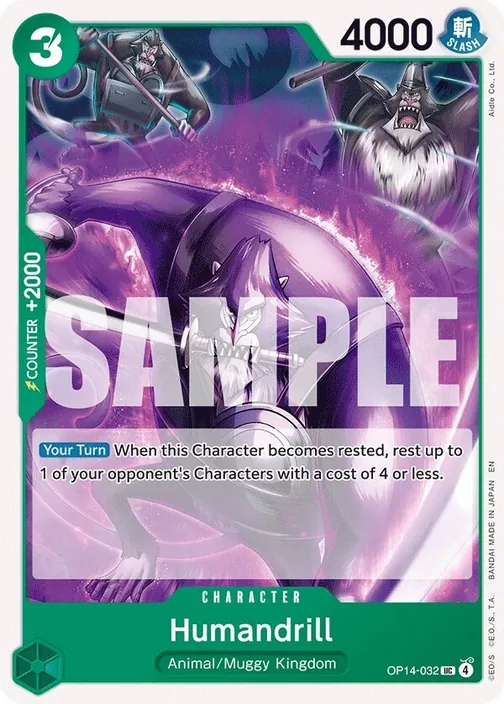 Carte One Piece anglaise OP14-032 Humandrill