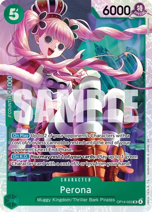 Carte One Piece anglaise OP14-033 Perona