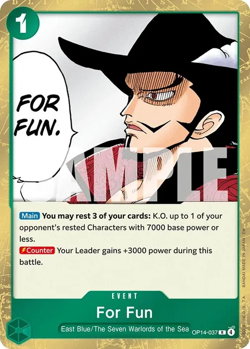 Carte One Piece anglaise OP14-037 For Fun