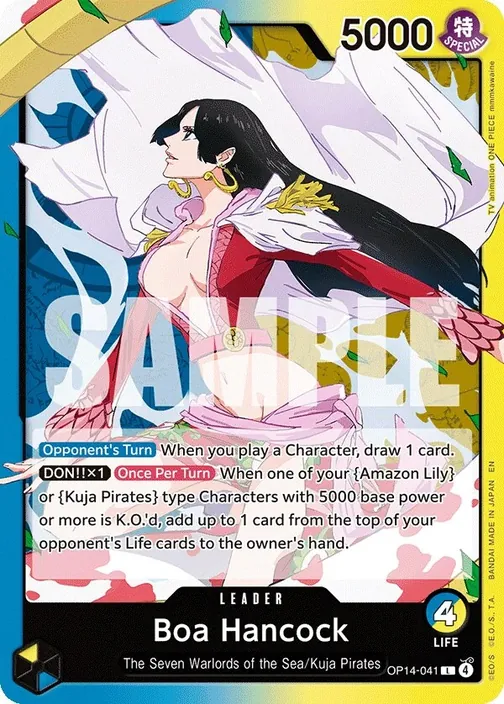 Carte One Piece anglaise OP14-041 Boa Hancock