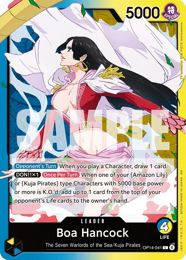 Carte One Piece anglaise Boa Hancock OP14-041 L