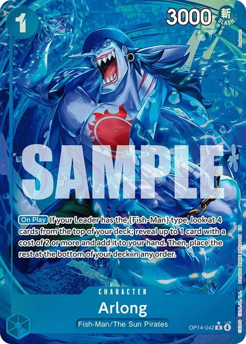Carte One Piece anglaise OP14-042 Arlong (version 2)