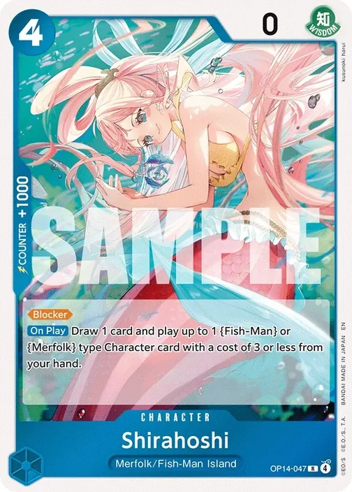 Carte One Piece anglaise OP14-047 Shirahoshi