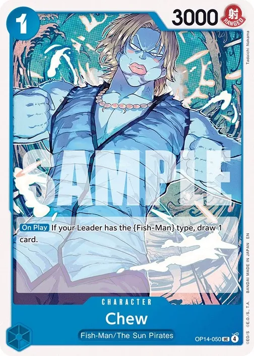 Carte One Piece anglaise OP14-050 Chew