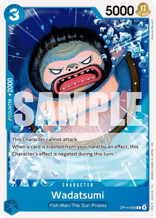 Carte One Piece anglaise OP14-056 Wadatsumi