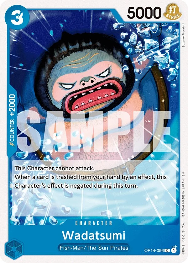 Carte One Piece anglaise Wadatsumi OP14-056 C