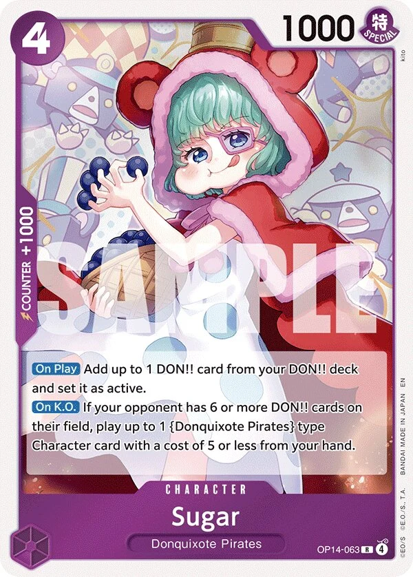 Carte One Piece anglaise Sugar OP14-063 R