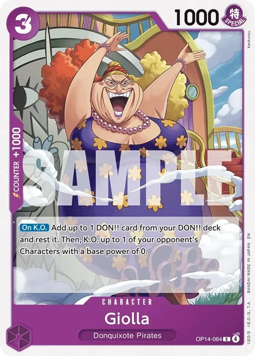 Carte One Piece anglaise OP14-064 Giolla