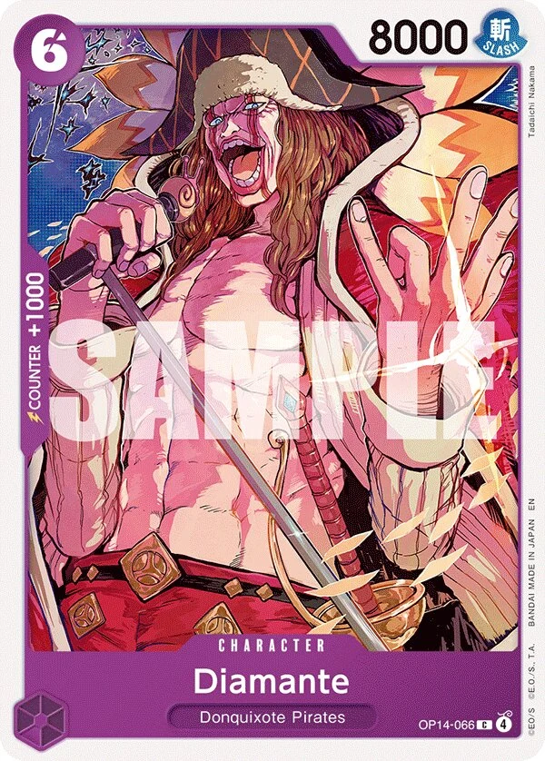 Carte One Piece anglaise Diamante OP14-066 C