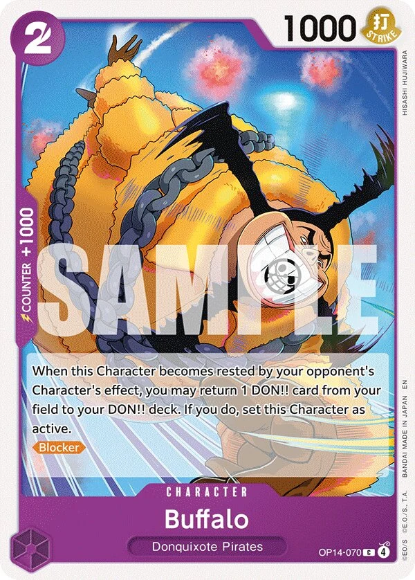 Carte One Piece anglaise Buffalo OP14-070 C