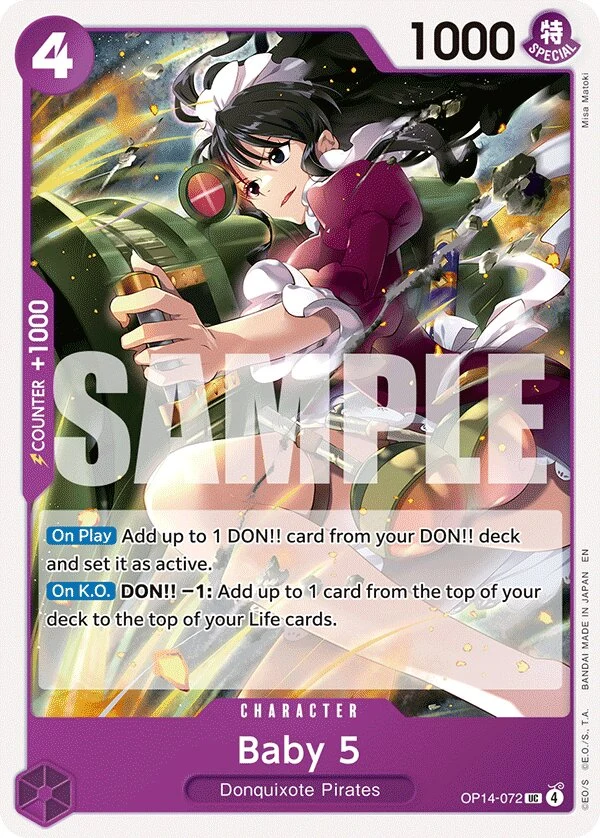 Carte One Piece anglaise Baby 5 OP14-072 UC