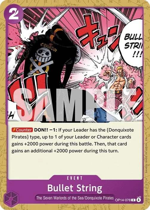 Carte One Piece anglaise OP14-078 Bullet String