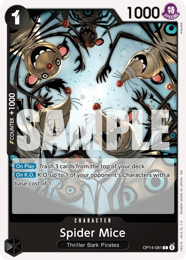 Carte One Piece anglaise Spider Mice OP14-081 C