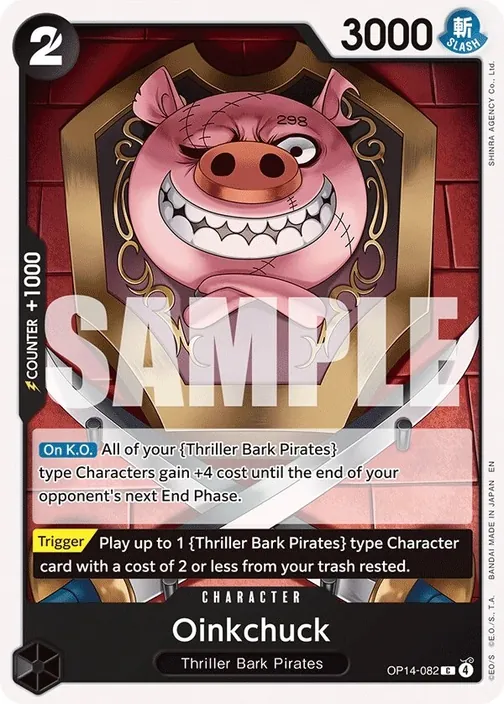 Carte One Piece anglaise OP14-082 Oinkchuck