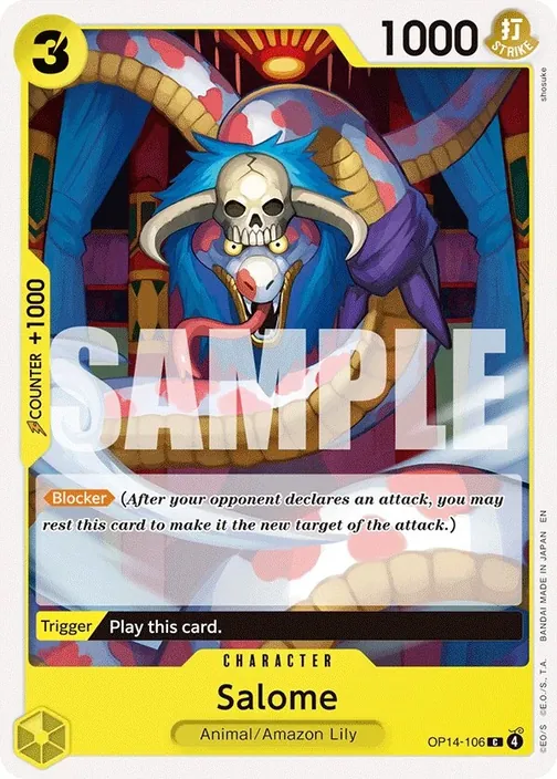 Carte One Piece anglaise OP14-106 Salome