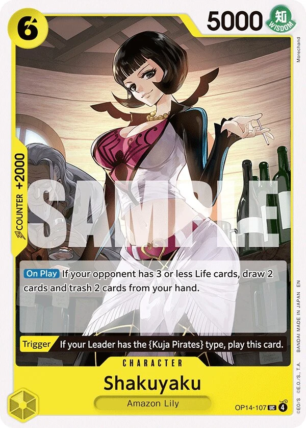 Carte One Piece anglaise Shakuyaku OP14-107 UC