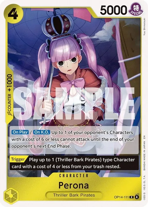Carte One Piece anglaise OP14-111 Perona