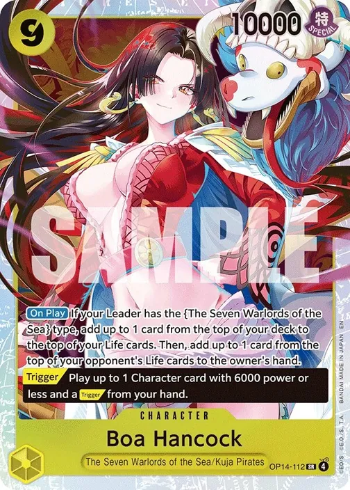 Carte One Piece anglaise OP14-112 Boa Hancock