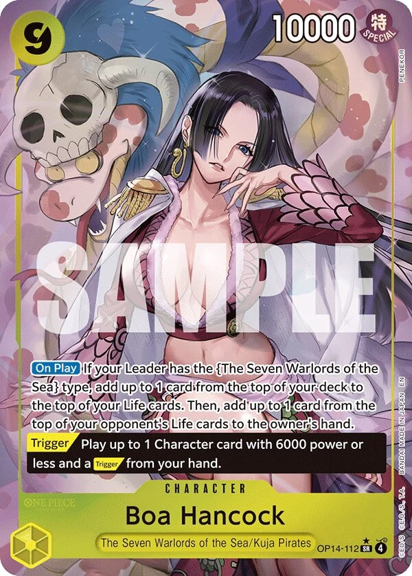 Carte One Piece anglaise Boa Hancock OP14-112 SR