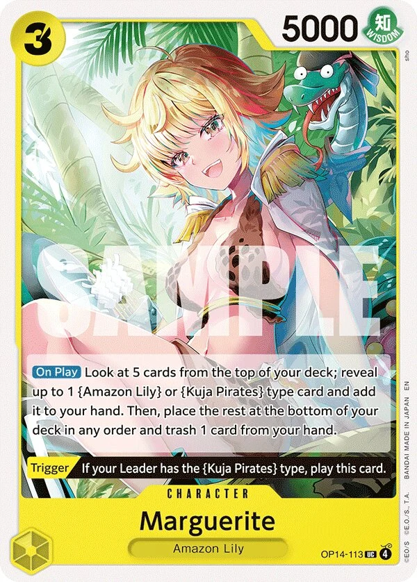 Carte One Piece anglaise Marguerite OP14-113 UC