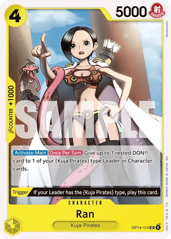 Carte One Piece anglaise Ran OP14-114 UC