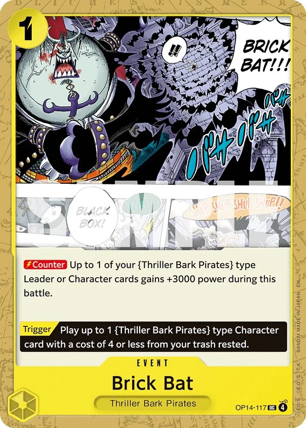 Carte One Piece anglaise Brick Bat OP14-117 UC