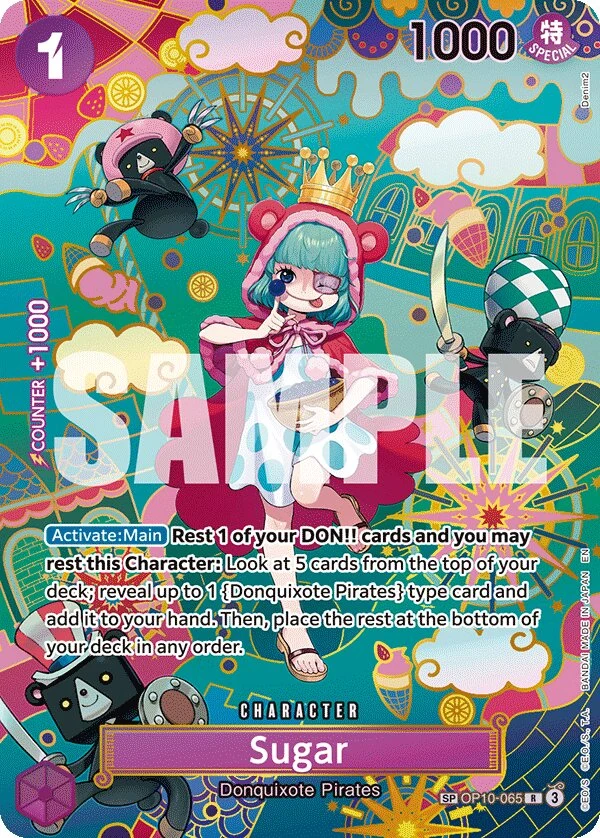 Carte One Piece anglaise Sugar OP10-065 SP