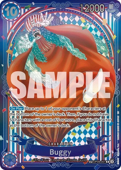Carte One Piece anglaise OP09-051 Buggy (version 2)