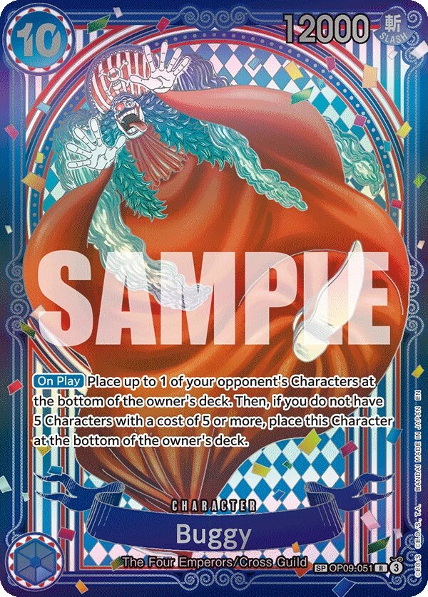 Carte One Piece anglaise Buggy OP09-051 SP