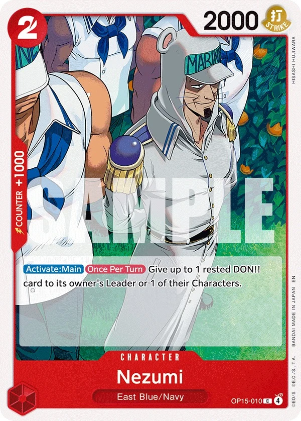 Carte One Piece anglaise Nezumi OP15-010 C