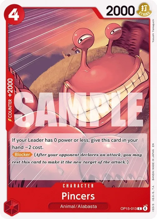 Carte One Piece anglaise OP15-013 Pincers