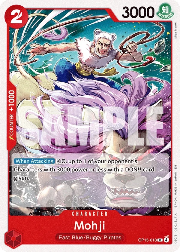 Carte One Piece anglaise Mohji OP15-018 C
