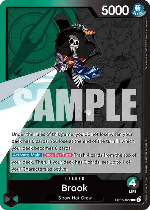 Carte One Piece anglaise OP15-022 Brook