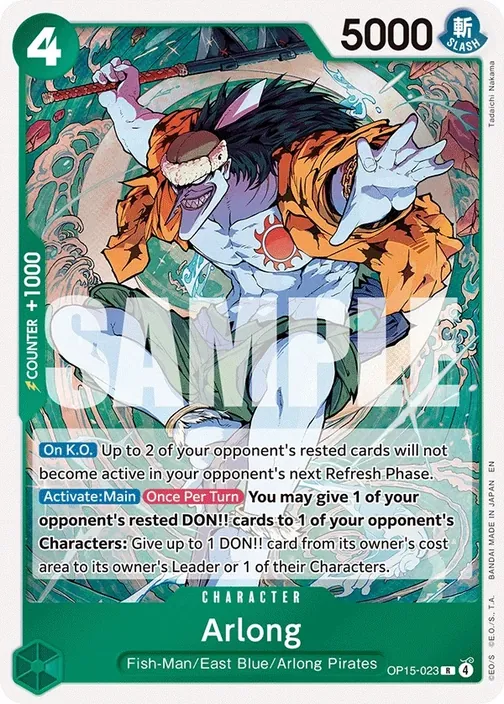 Carte One Piece anglaise OP15-023 Arlong