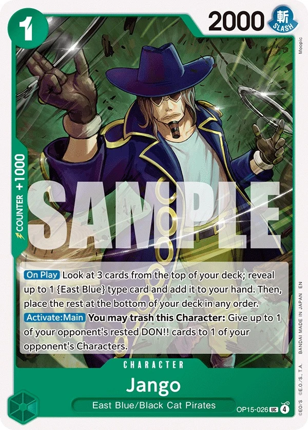 Carte One Piece anglaise Jango OP15-026 UC