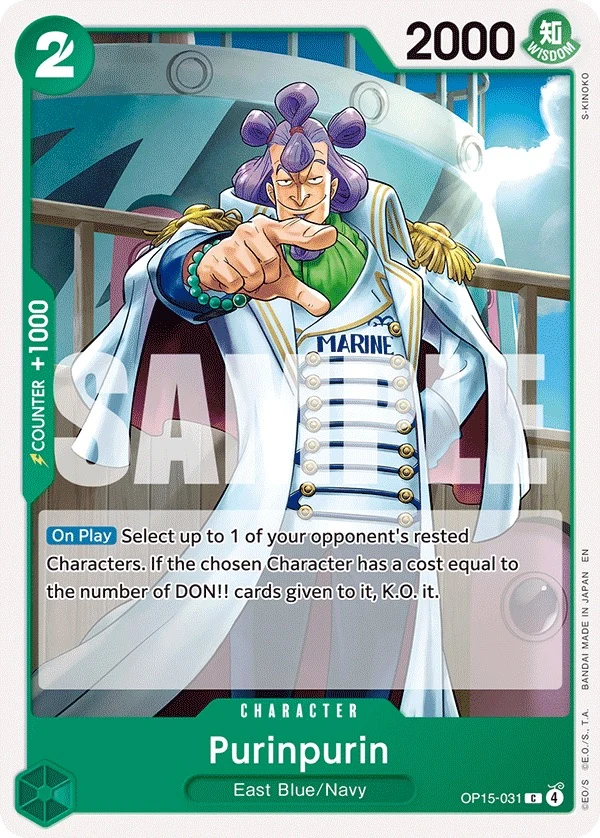 Carte One Piece anglaise Purinpurin OP15-031 C