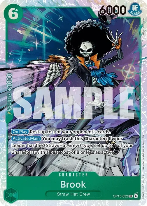 Carte One Piece anglaise OP15-032 Brook