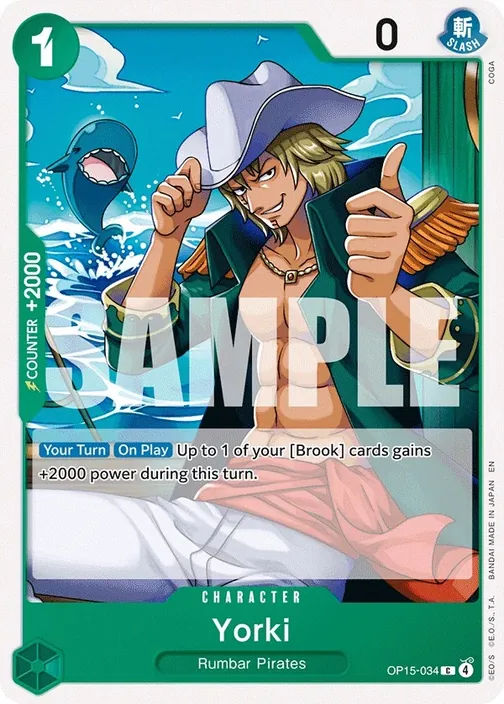 Carte One Piece anglaise OP15-034 Yorki