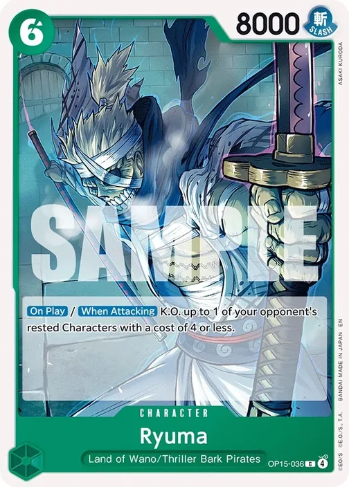 Carte One Piece anglaise OP15-036 Ryuma