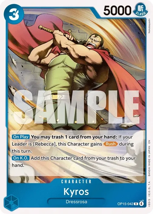 Carte One Piece anglaise OP15-042 Kyros
