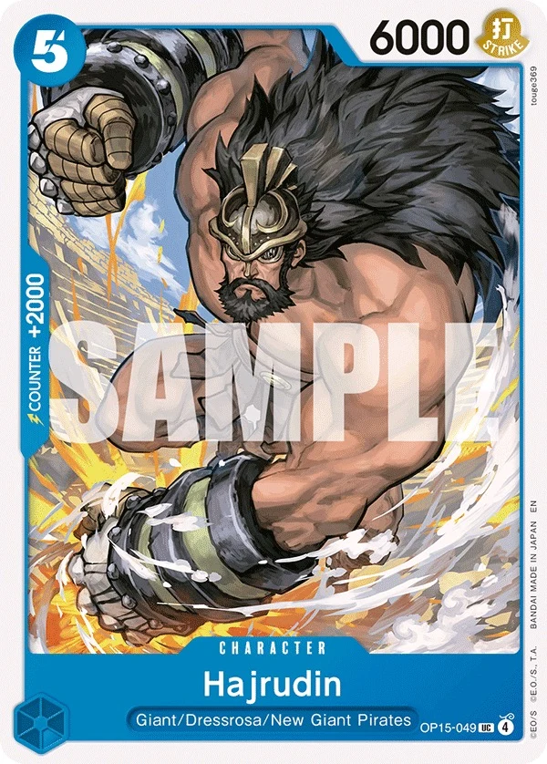 Carte One Piece anglaise Hajrudin OP15-049 UC