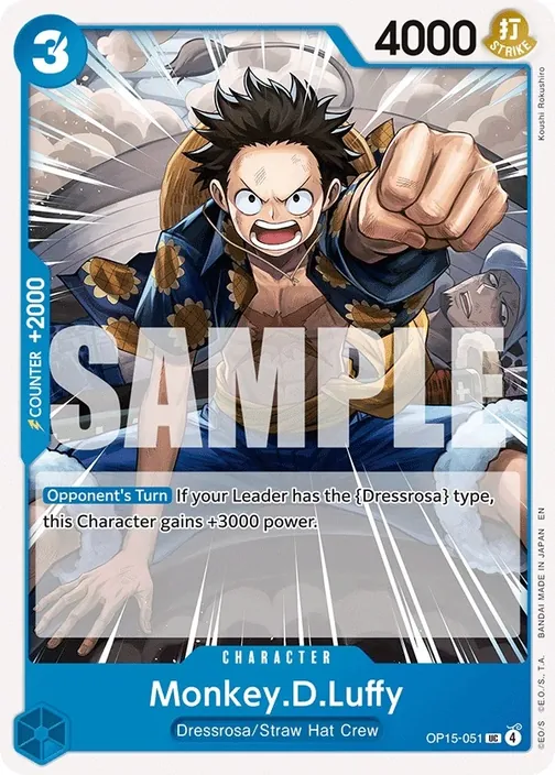 Carte One Piece anglaise OP15-051 Monkey.D.Luffy