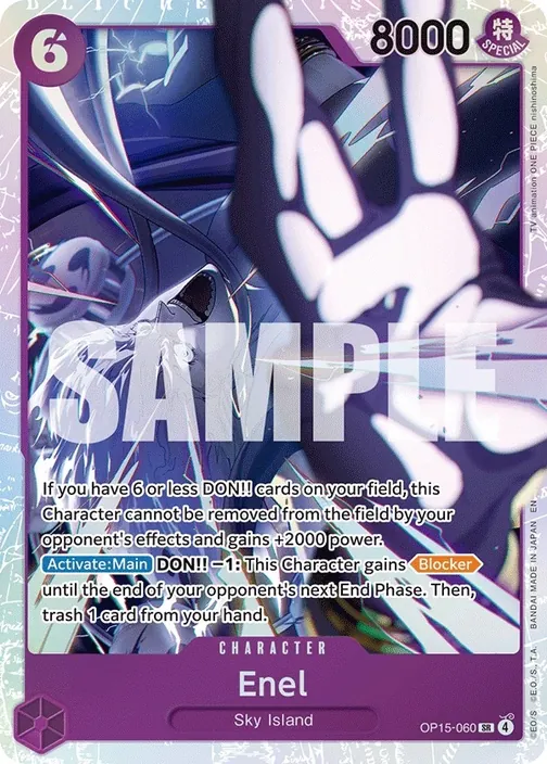 Carte One Piece anglaise OP15-060 Enel