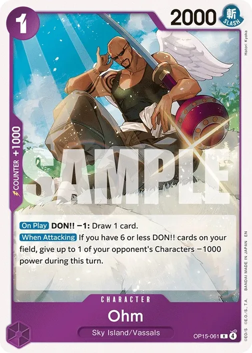 Carte One Piece anglaise OP15-061 Ohm