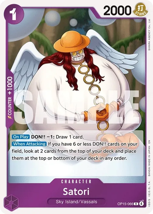 Carte One Piece anglaise OP15-066 Satori