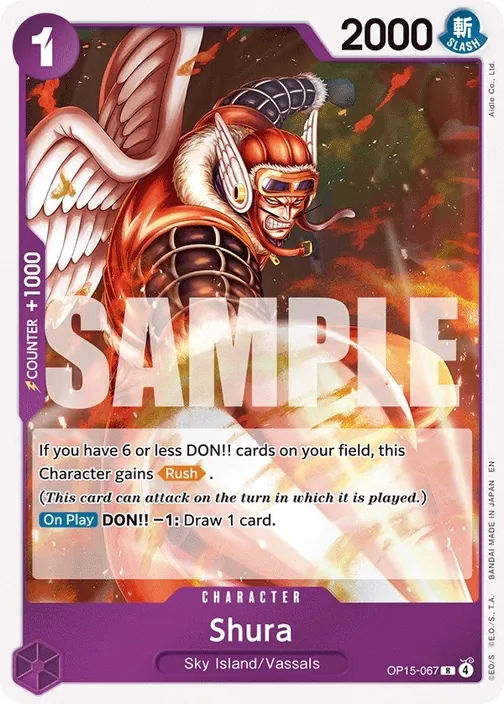 Carte One Piece anglaise OP15-067 Shura