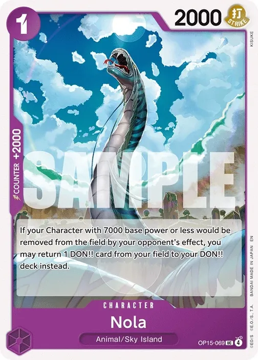 Carte One Piece anglaise OP15-069 Nola